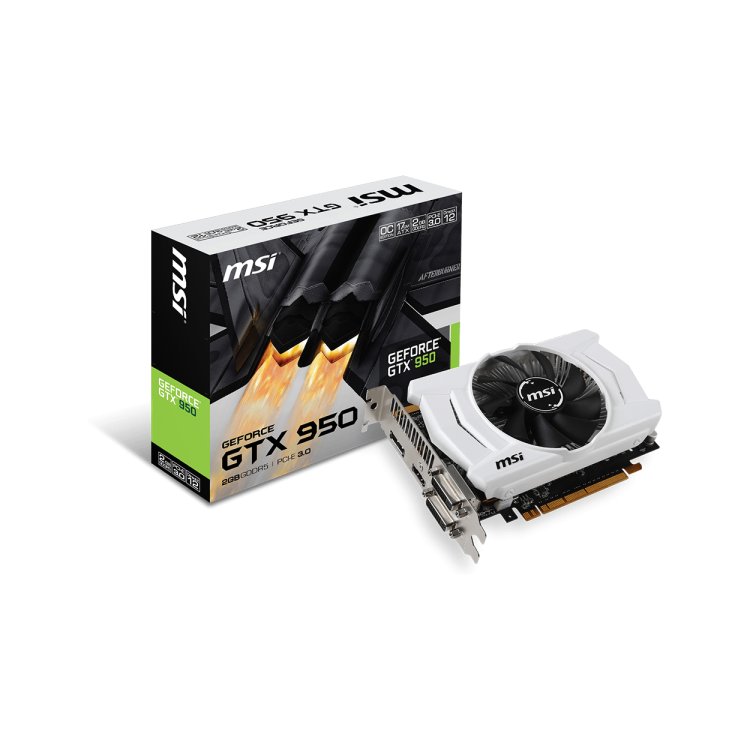 MSI GeForce GTX 950 1076Mhz PCI-E 3.0 2048Mb 6610Mhz 128 bit 2xDVI HDMI HDCP PCI-E 16x 3.0, 2048Мб