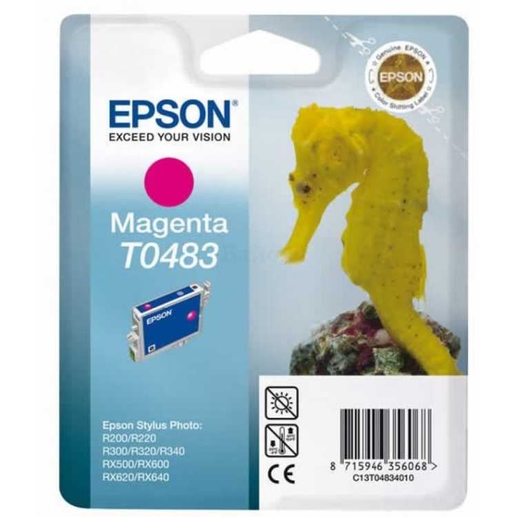 Epson T0483, Картридж струйный, Стандартная, нет
