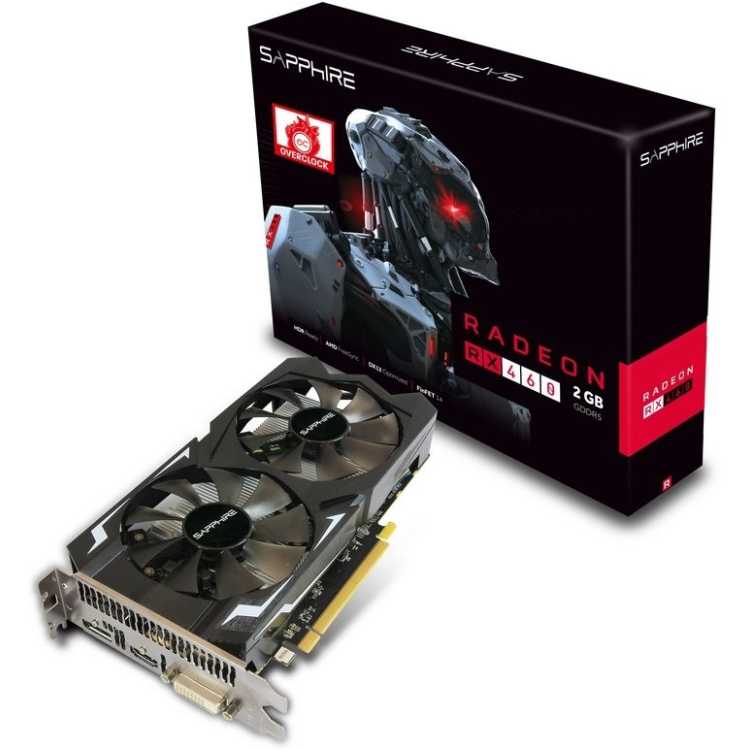 Sapphire Radeon RX 460 11257-00-20G, 2048Мб, GDDR5