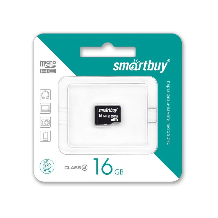 Smart Buy microSDHC 16Гб, Class 10