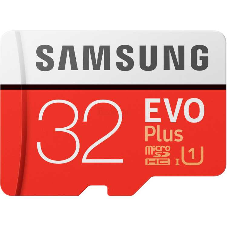 Samsung microSDHC EVO Plus 95MB/s + SD adapter 32Гб
