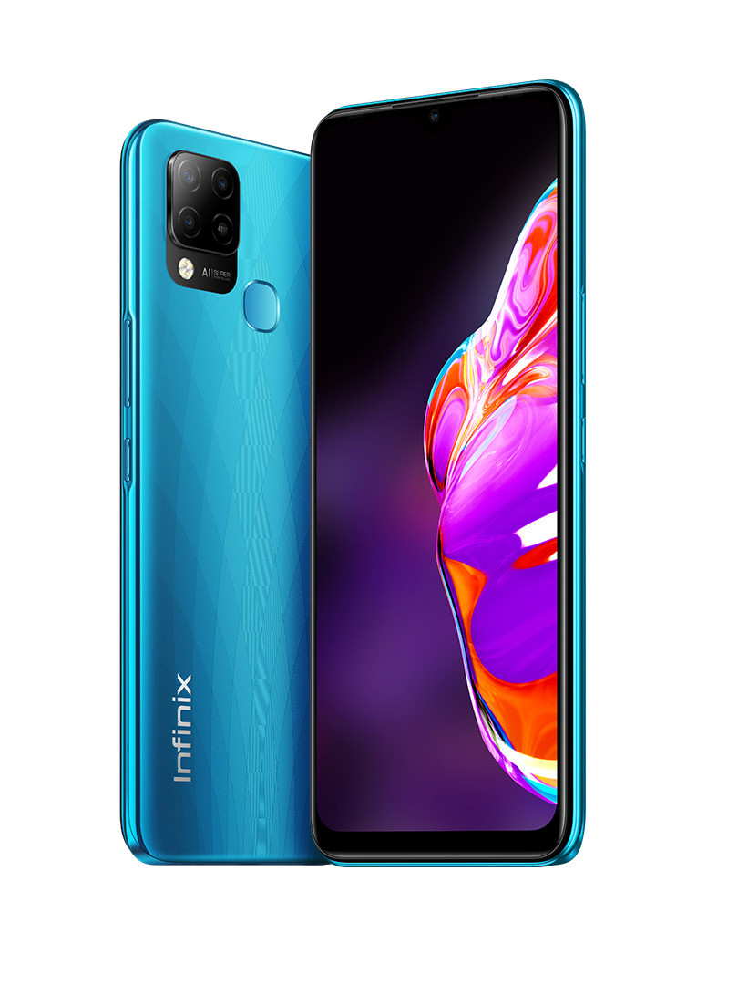 Предзаказ смартфона Infinix HOT 10S 4+128, цена телефона. Цвета в наличии:  зеленый, синий, черный