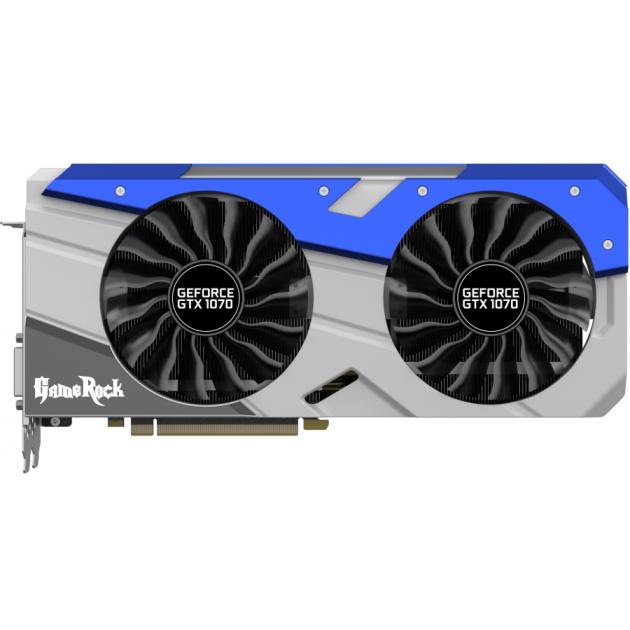 

Palit GeForce GTX 10 Series GTX 1070 GameRock - 8192Мб, GDDR5, 1556MHz, PCI-Ex16 3.0