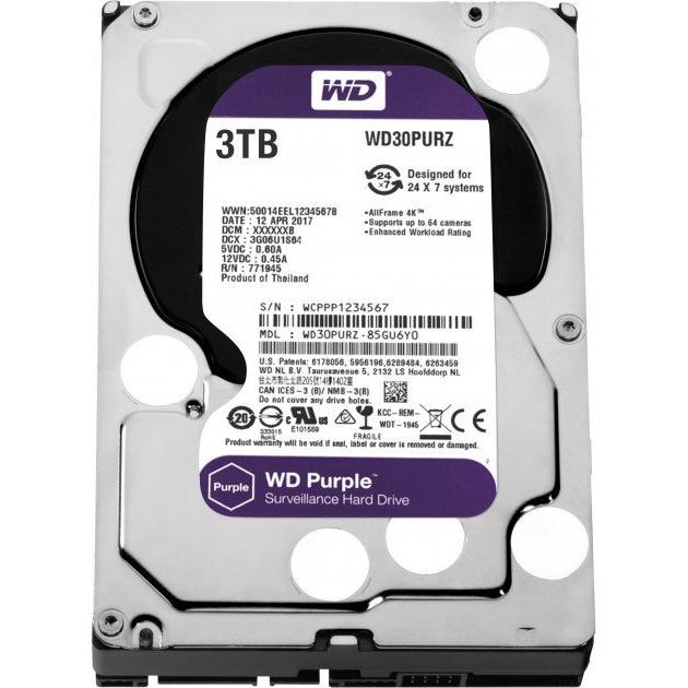 

Western Digital Purple WD30PURZ 3Tb