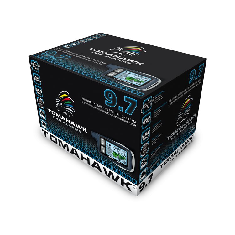 Tomahawk 9.7 двухсторонняя сигнализация с автозапуском, 1200м