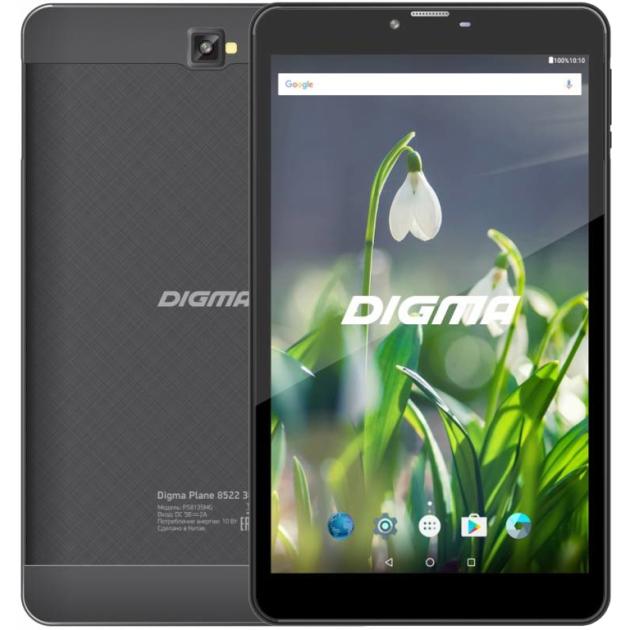 

Планшет Digma Plane 8522 3G Wi-Fi и 3G, Черный, 8Гб