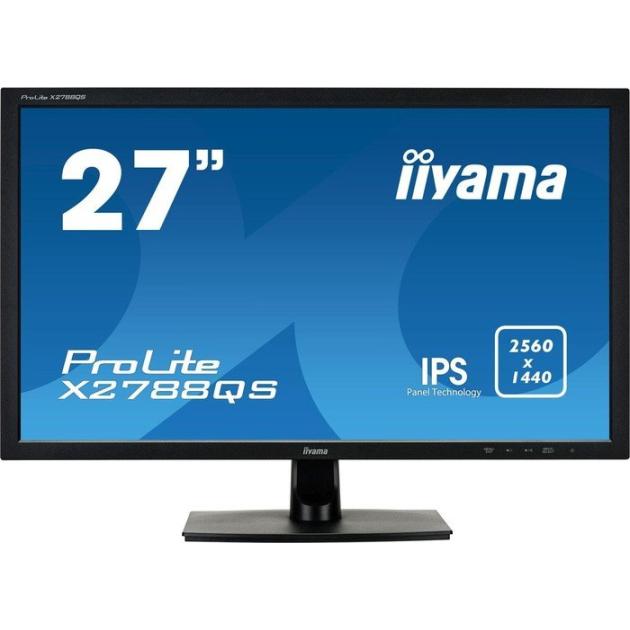 

Iiyama ProLite X2788QS-B1 27", Черный, HDMI, 2560x1440, DisplayPort, Встроенные колонки