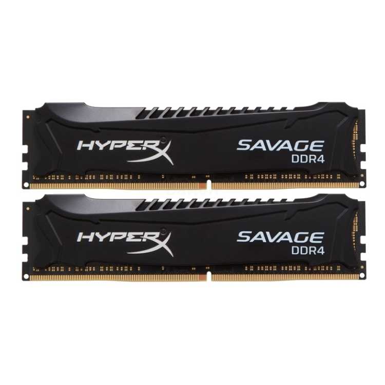 Kingston HyperX Savage HX424C12SB2K216 DDR4, 16Гб, PC4-19200, 2400МГц, DIMM