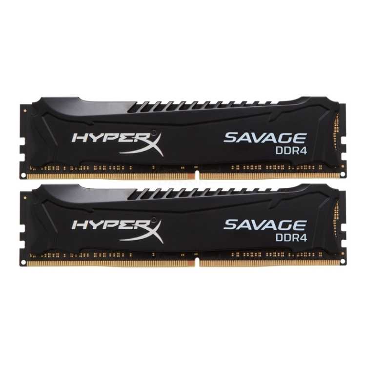 Kingston HyperX Savage HX426C13SB2K2/16 DDR4, 16Гб, PC4-21300, 2666МГц, DIMM