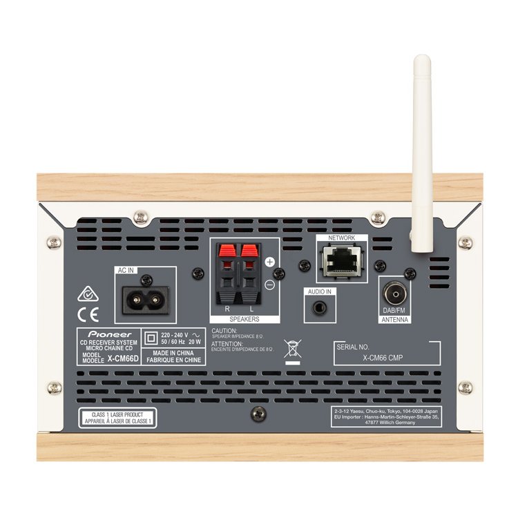 Pioneer X-CM66D-W микросистема, 2.0, FM