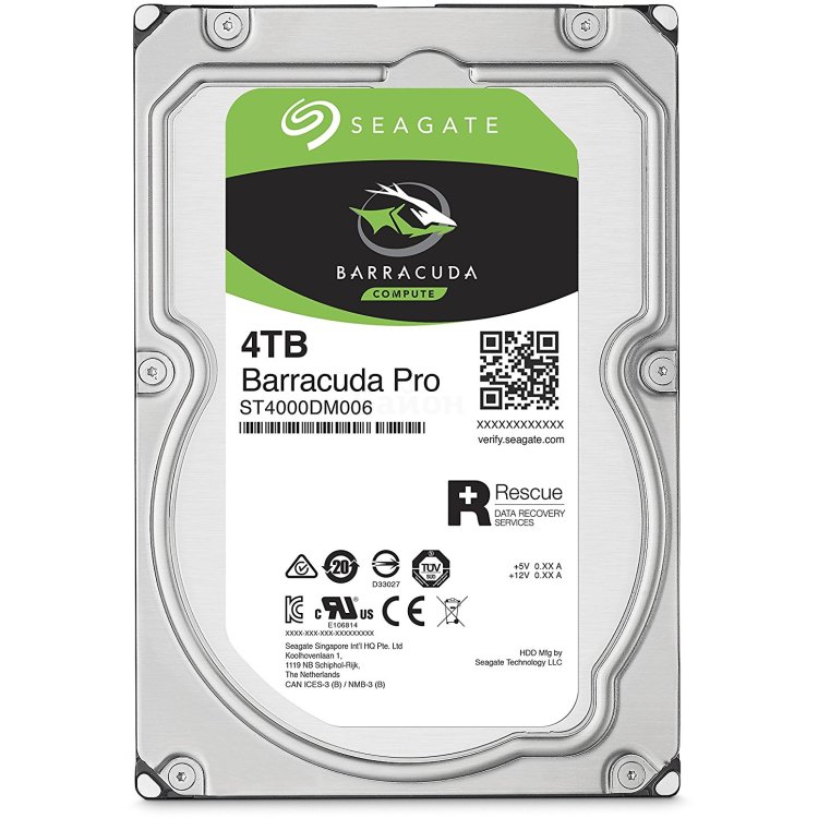 Seagate Barracuda 4000Гб, 600, 3.5" HDD