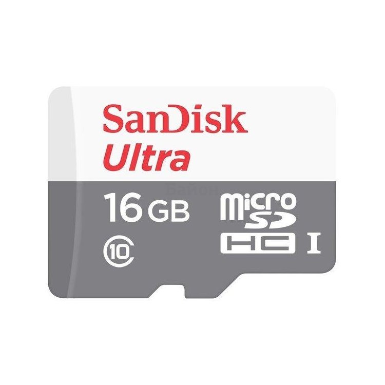 SanDisk Ultra microSDHC Class 10 UHS-I 48MB/s 16GB + SD adapter