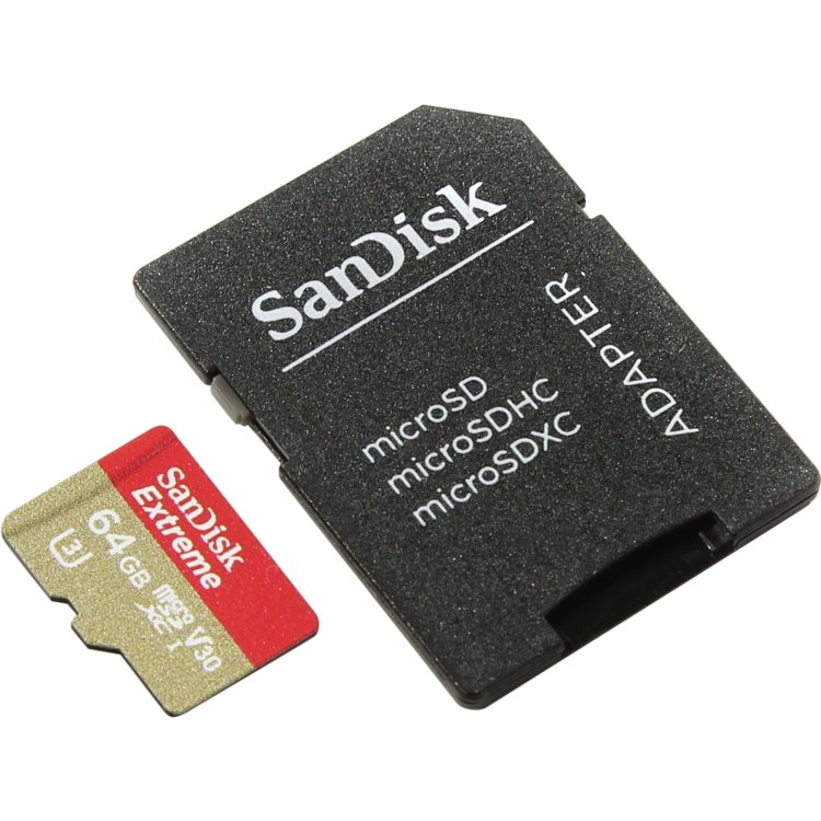 SanDisk Extreme microSDXC Class 10 UHS Class 3 V30 90MB/s