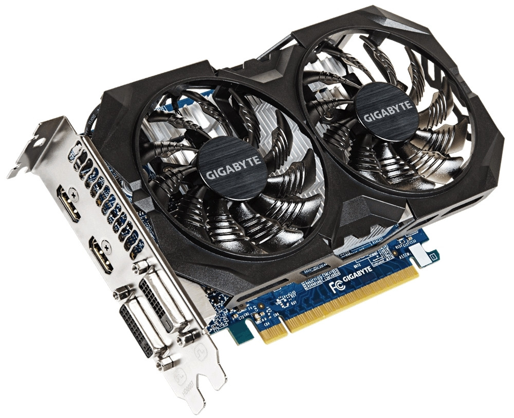 Видеокарта Gigabyte GeForce GTX 750 Ti 2048Мб, GDDR5, 1059MHz,  GV-N75TOC2-2GI, цена. Цвет