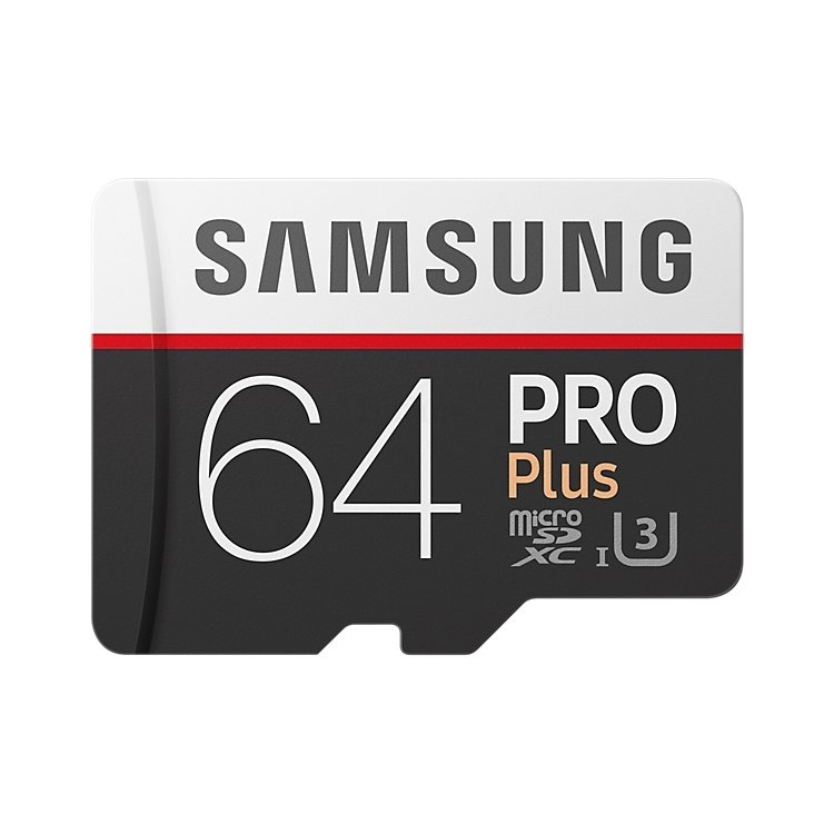 Samsung microSDXC PRO Plus 95MB/s + SD adapter 64Гб