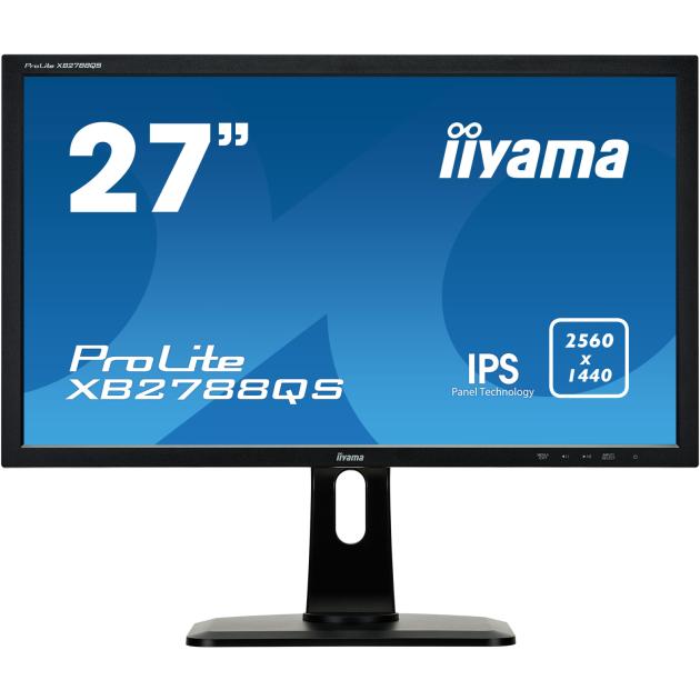 

Iiyama ProLite XB2788QS-B1 27", Черный, HDMI, DVI, 2560x1440, Встроенные колонки