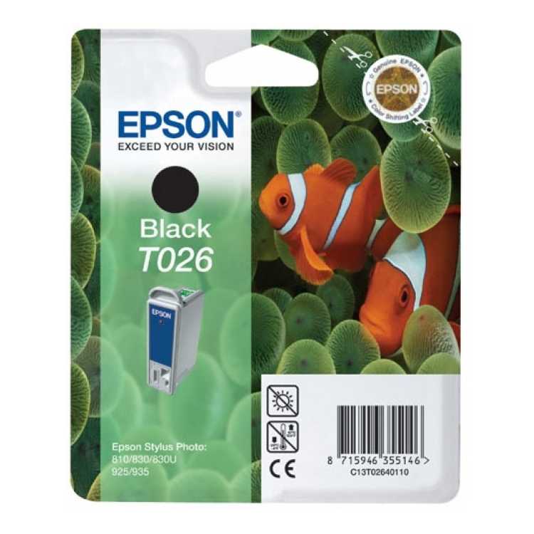 Epson T026, Картридж струйный, Стандартная, нет