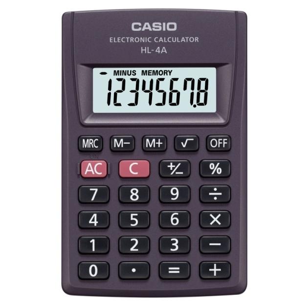 

Casio HL-4A Черный, 13, Карманный