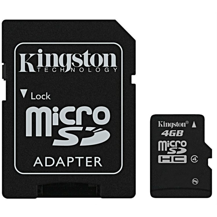 Kingston SDC4 microSDHC, Class 4, 4Гб