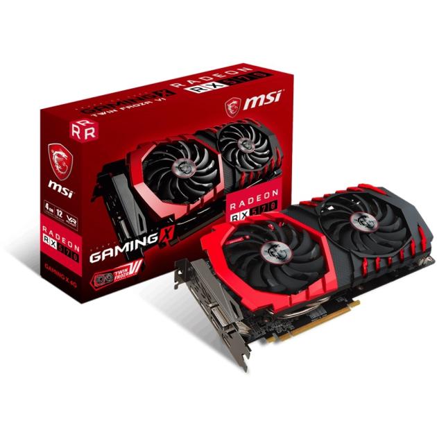 

MSI Radeon RX 570 GAMING X 4G PCI-E 16x, 4000Мб, GDDR5