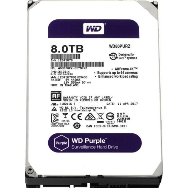 

Western Digital WD80PUZX 8000Гб, 600 Мб/с