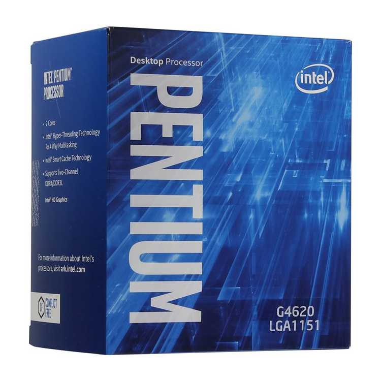 Intel Pentium G4620 2 ядра, 3700МГц, Box
