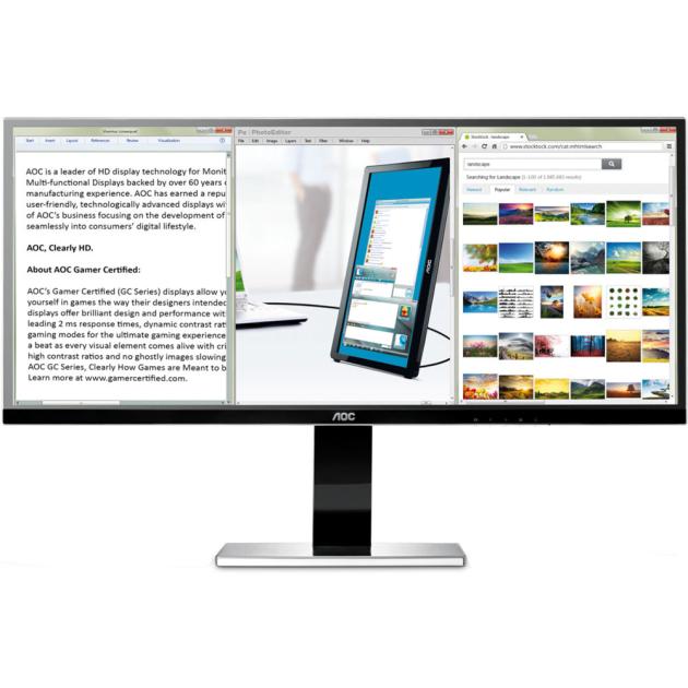 

AOC U3477Pqu 34", Черный, DVI, HDMI, Full HD
