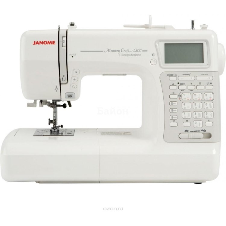 Janome Memory Craft 5200 HC электронное, ротационный горизонтальный