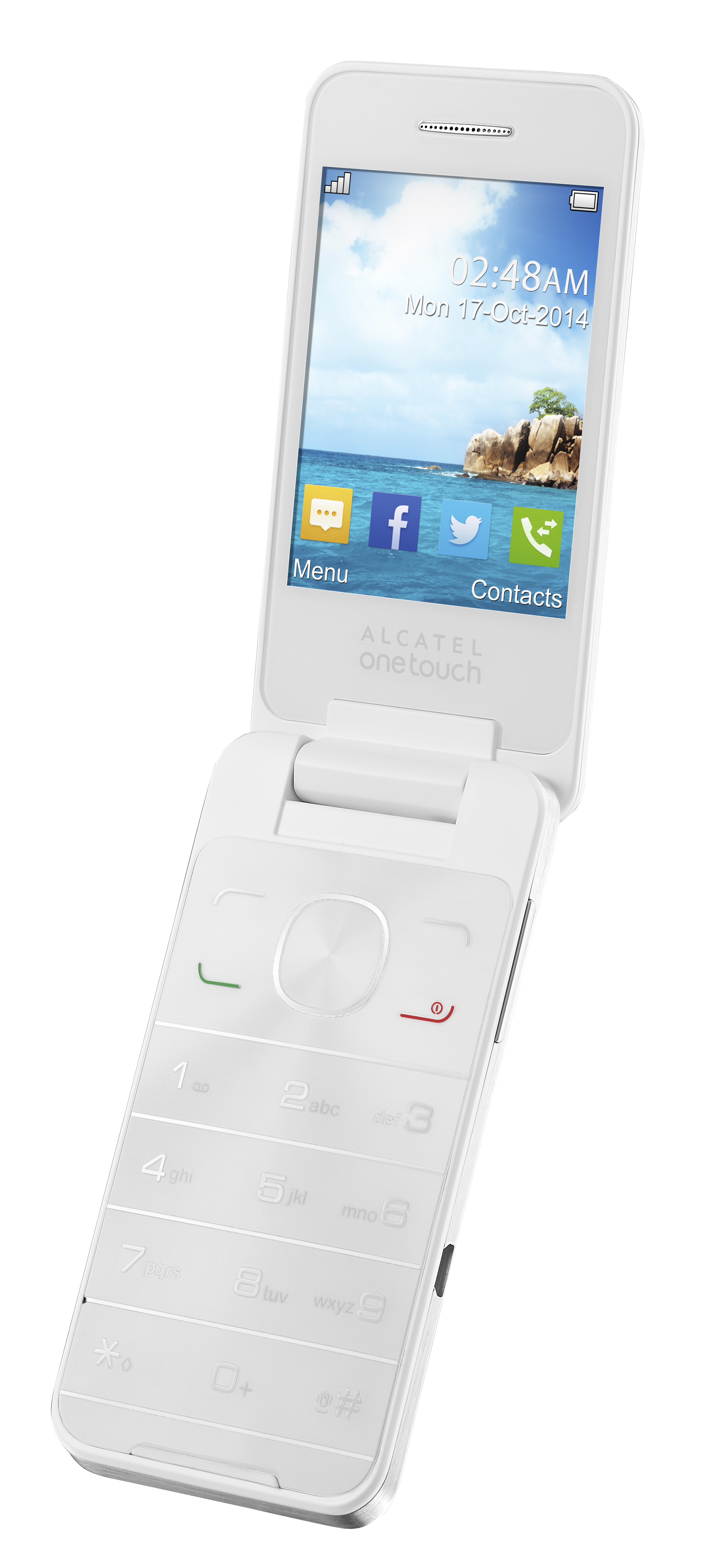 Мобильный телефон Alcatel OT 2012D, цена. Цвет белый