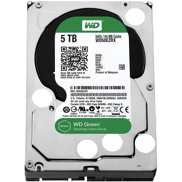 

Western Digital WD50EZRX 5000Гб, 600 Мб/с, 3.5" HDD