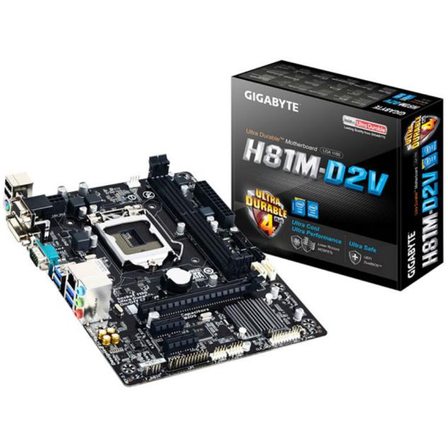 

GIGABYTE GA-H81M-D2V (rev. 2.1) mATX