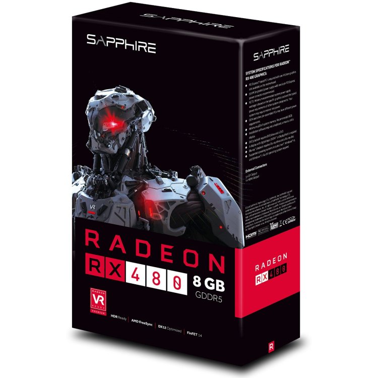 Sapphire Radeon 21260-00-20G RX 480