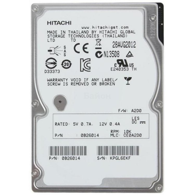 HGST SAS2.5" 1.8TB C10K1800 1800 Гб, 128 Мб