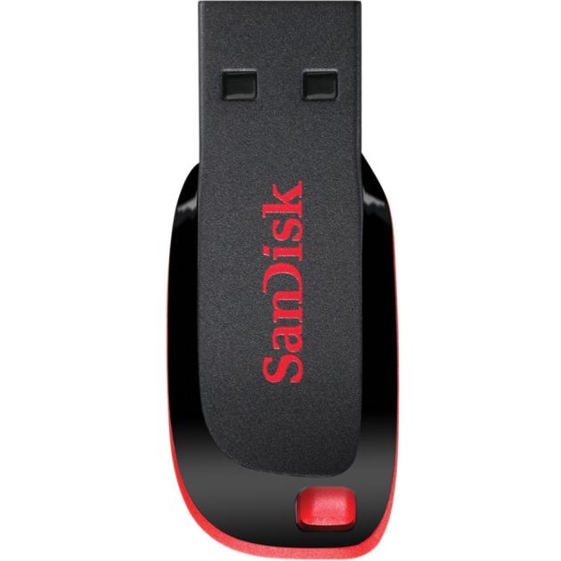 

SanDisk CZ50 Cruzer Blade 16Гб, Черный, пластик