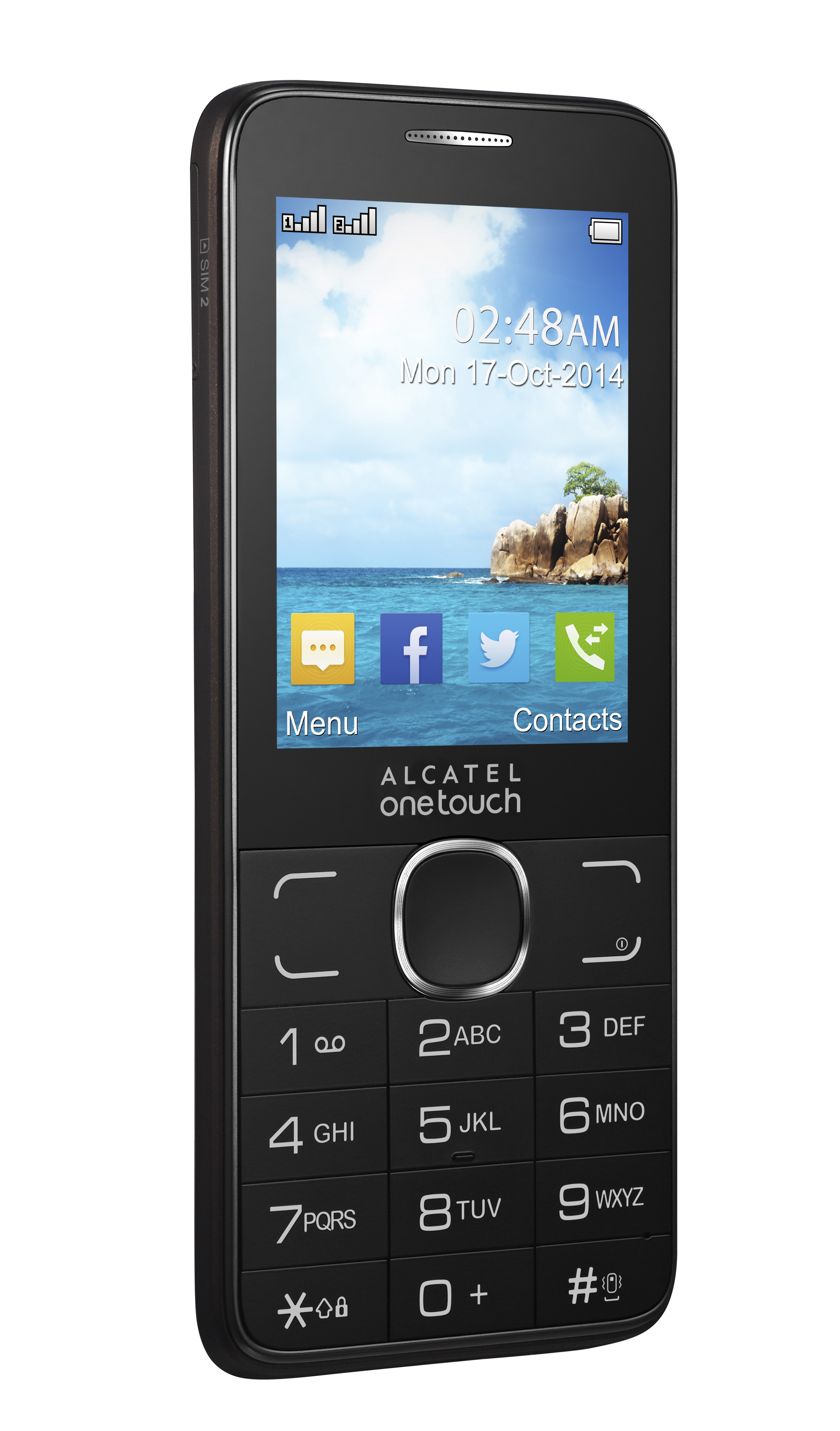 Мобильный телефон Alcatel One Touch 2007D, цена. Цвет коричневый