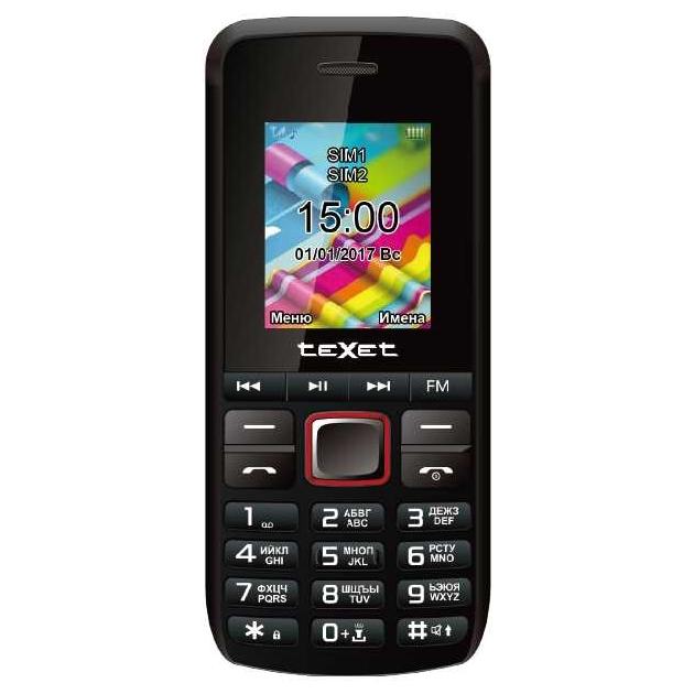 

TeXet TM-203 Черный/красный