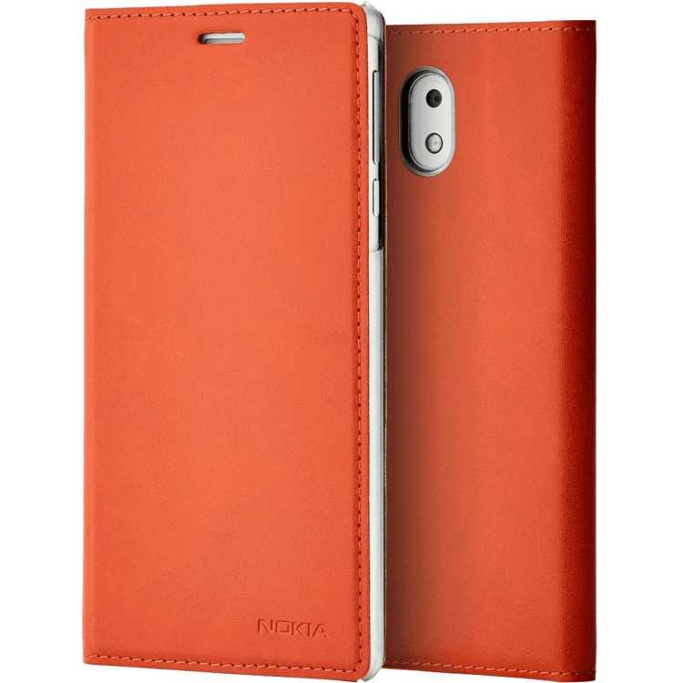 Чехол-книжка Nokia 3 Flip Cover Оранжевый