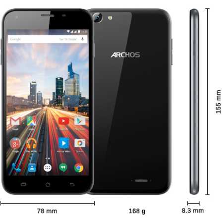 Archos 55 Helium Plus Черный, 4G LTE, 3G