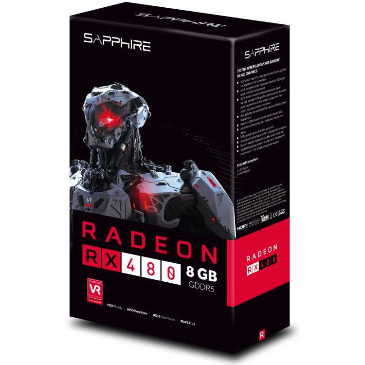Sapphire Radeon 21260-00-20G RX 480