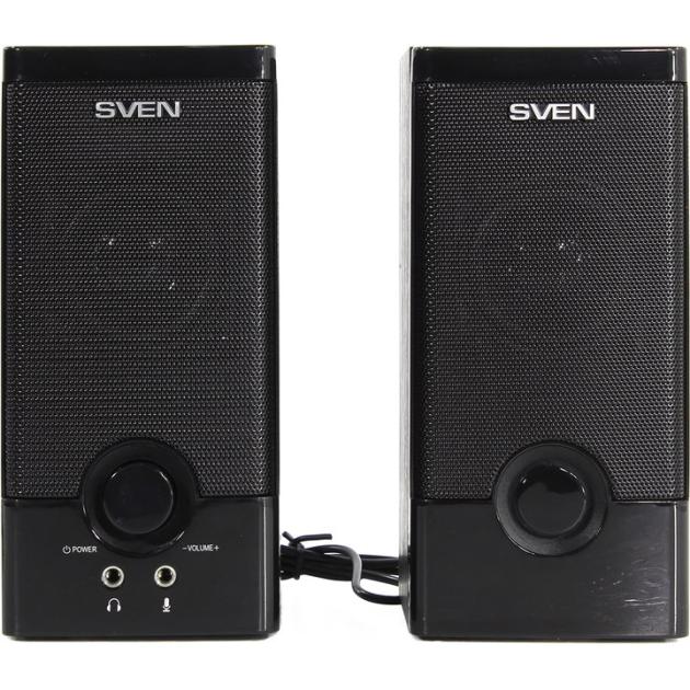 

Sven SPS-603 Черный, 2.0, 2RCA, MDF