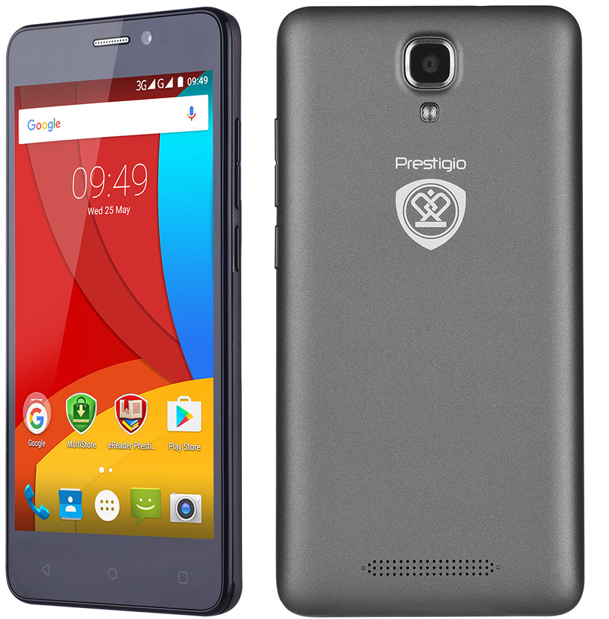 Смартфон Prestigio Muze K5 5509 DUO, цена телефона. Цвет серый