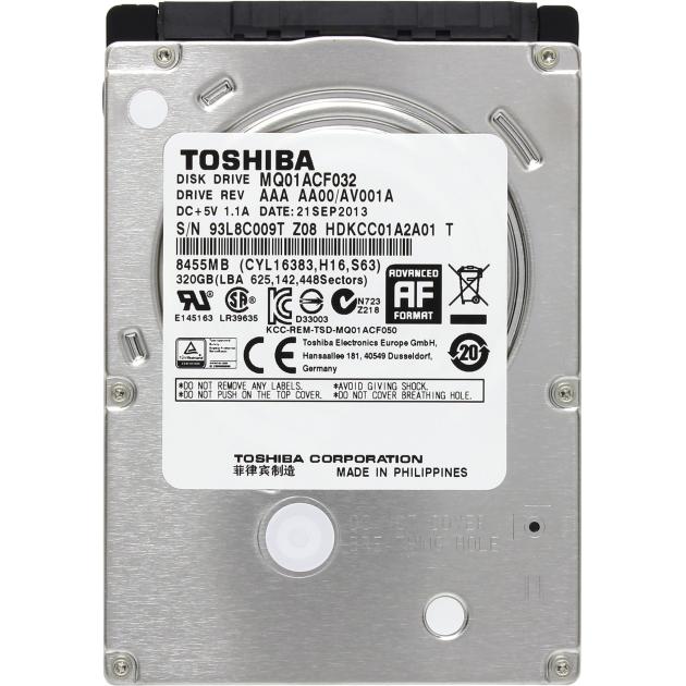 

Toshiba MQ01ACF032 320Гб, 2.5" HDD