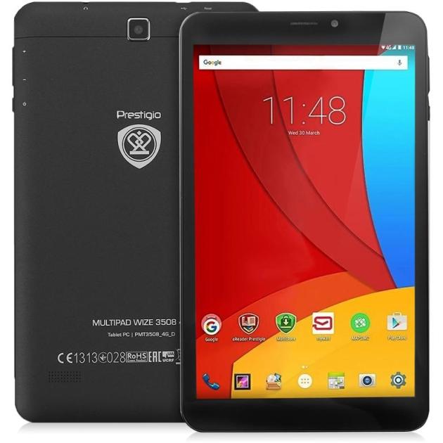 

Prestigio Multipad Wize 3508 Wi-Fi и 3G/ LTE, Серый, Wi-Fi, 16Гб