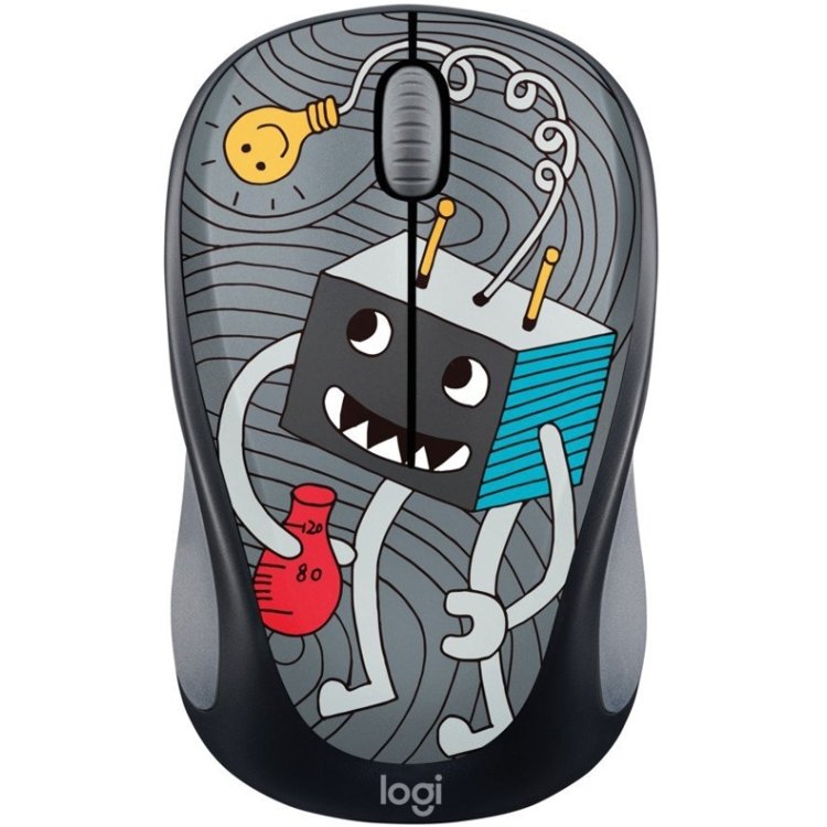 Logitech Wireless Mouse M238 Doodle Collection Lightbulb