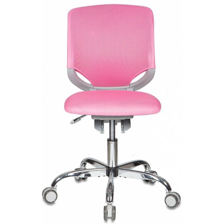 Кресло детское Бюрократ KD-7/TW-13A розовый TW-13A крестовина хром колеса серый пластик серый