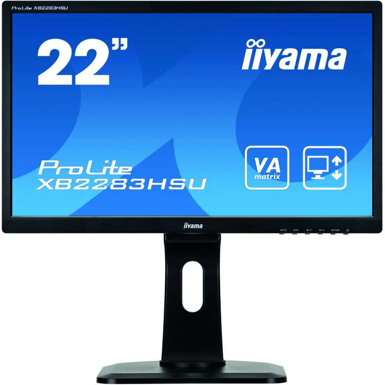 Iiyama ProLite XB2283HSU-B1DP 21.5", VA, 1920x1080, Full HD, DVI, Встроенные колонки
