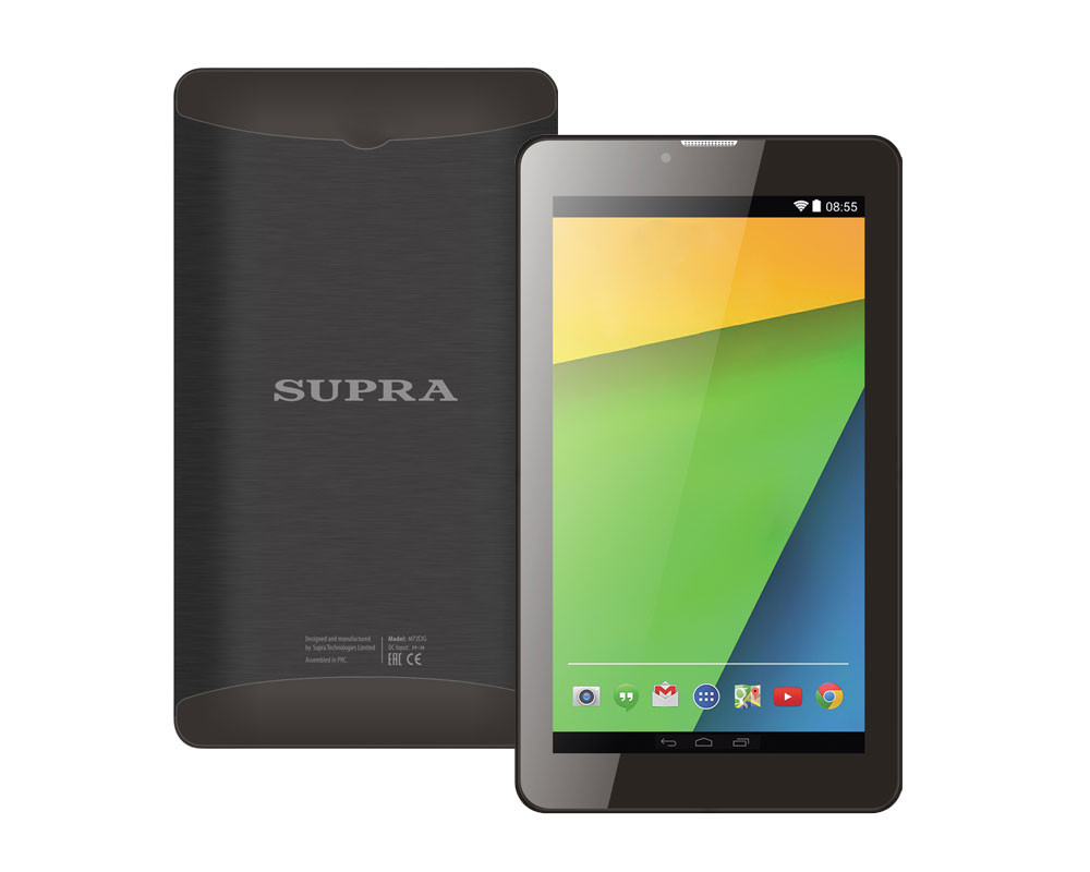 Планшет Supra M72DG Wi-Fi и 3G, Wi-Fi, 8Гб, цена. Цвет черный