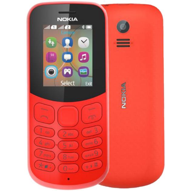 

Nokia 130 2017 Красный, 2 SIM