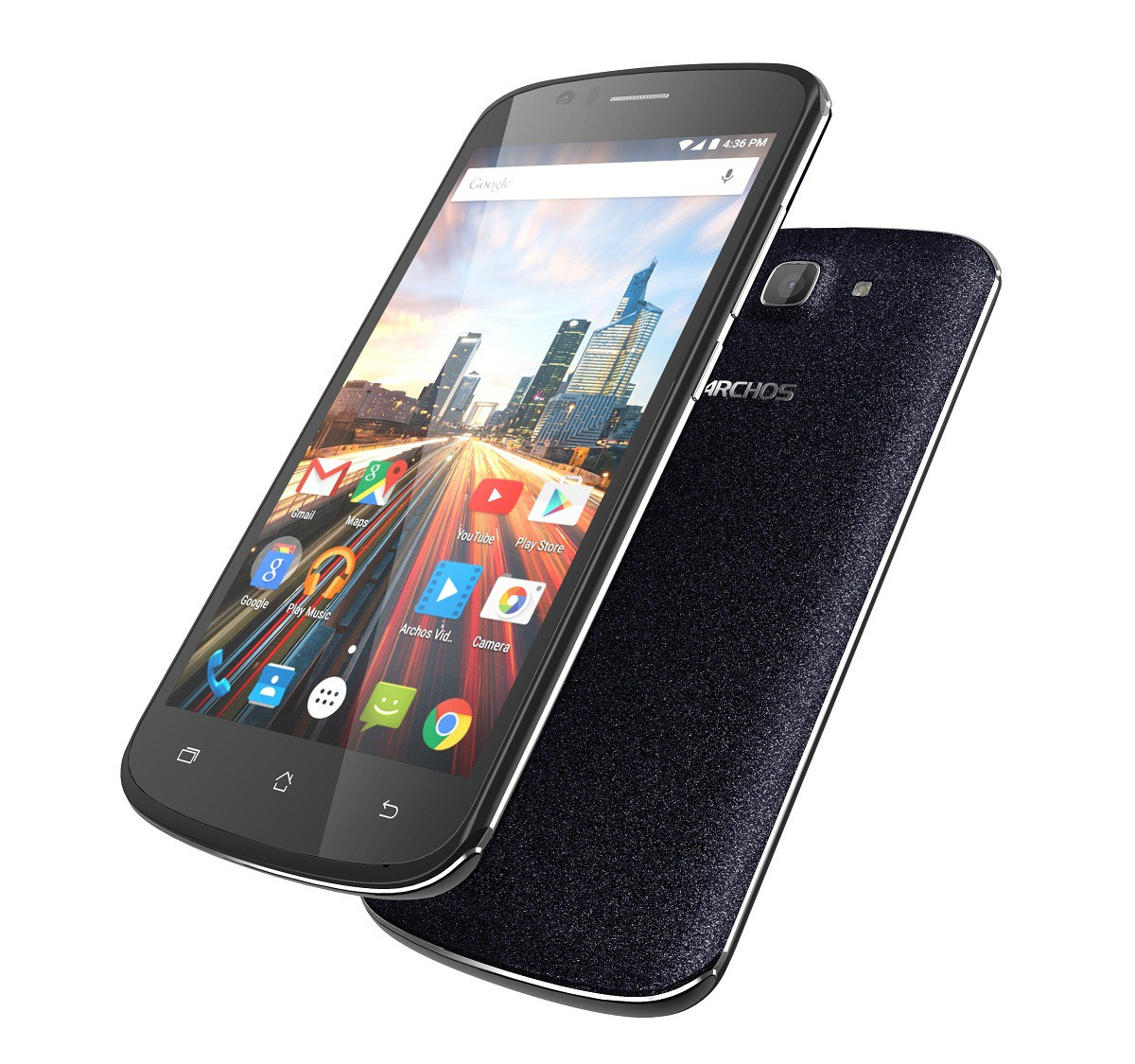 Смартфон ARCHOS 50e Helium 8Гб, Dual SIM, 4G LTE, 3G, цена телефона. Цвет  синий