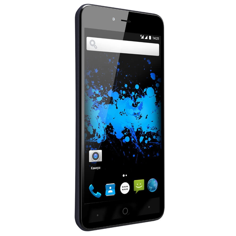 Смартфон Highscreen Easy L Pro 16Гб, Dual SIM, 4G LTE, 3G, цена телефона.  Цвет синий